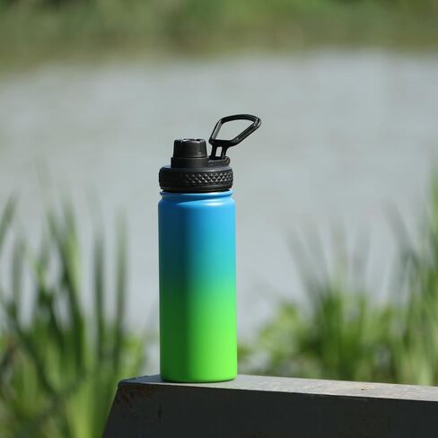 Straw lid for Wide Mouth Water Bottle 12oz 32oz 40oz 64oz 128oz, Compatible With Hydroflask Bottle, Replacement Cap Straw Cap With Big Nozzle, Lid with Straws and Brush with Flexible Handle﻿ in Kuwait