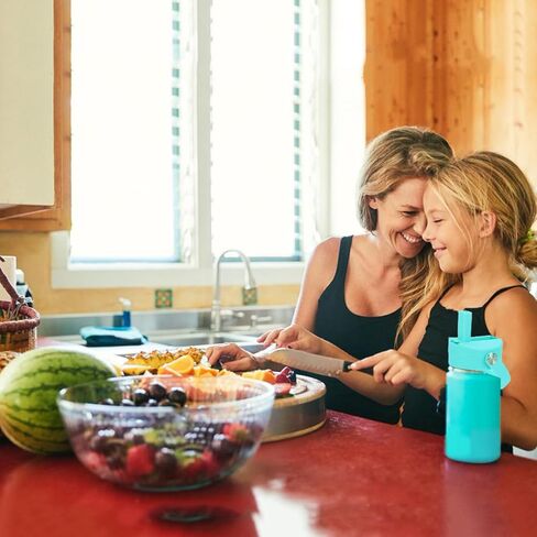 غطاء من القش لزجاجة مياه ذات فم واسع 12oz 32oz 40oz 64oz 128oz، متوافق مع زجاجة Hydroflask، غطاء بديل من القش مع فوهة كبيرة، غطاء مع القش وفرشاة بمقبض مرن in Kuwait