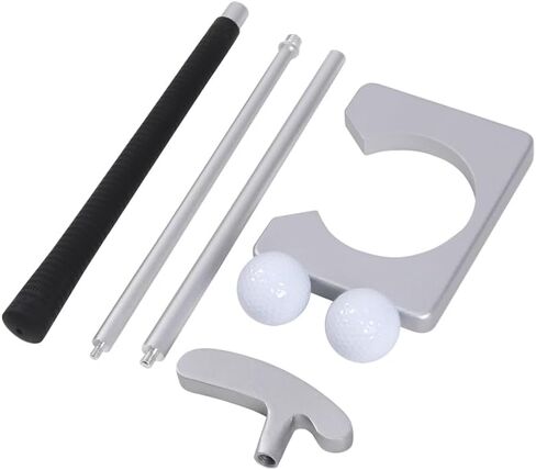 مجموعة مضرب الجولف المحمولة من HOWTRUE مع كوب ثقب و2 قطعة من كرات الجولف لممارسة مضرب الجولف طقم مضرب الجولف في الأماكن المغلقة/الخارجية هدية الجولف in Kuwait