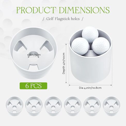 Leitee Golf Hole Cup Practice Putting Green Hole Cups ABS Plastic Golf Cups Golf Putting Cup for Outdoor Backyard ABS Plastic Golf Cups in Saudi Arabia