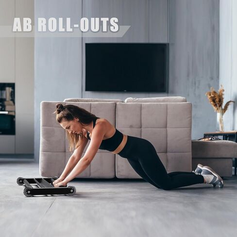 SELEWARE Glute Ham Glider Heavy Duty Ab Glider Machine with Urethane Wheels for Smooth Abdominal & Leg Workouts V-Bar Design for Secure Grip Ideal for Hamstring Curls Hip Raises Glute Bridges & More in Saudi Arabia