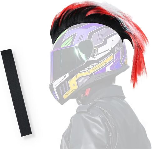 Helmet Wigs Haair Helmet Mohawk Helmet Decoration Hawk for Motorcycle Bicycle Snowboarding Skiing Biking Cycling Helmets in Saudi Arabia