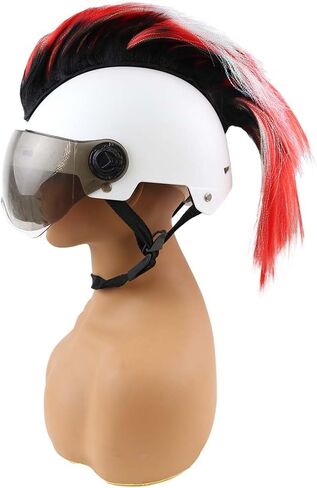 Helmet Wigs Haair Helmet Mohawk Helmet Decoration Hawk for Motorcycle Bicycle Snowboarding Skiing Biking Cycling Helmets in Saudi Arabia