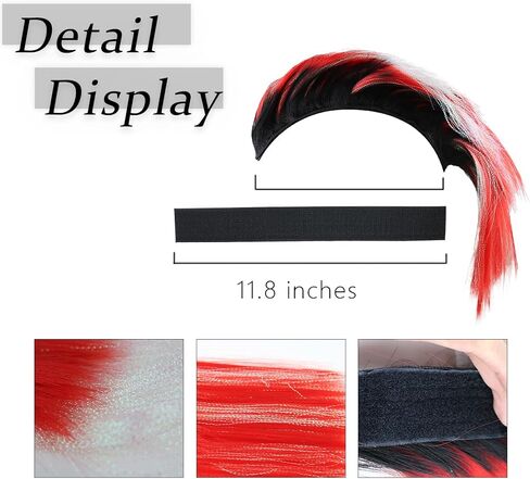 Helmet Wigs Haair Helmet Mohawk Helmet Decoration Hawk for Motorcycle Bicycle Snowboarding Skiing Biking Cycling Helmets in Saudi Arabia