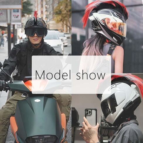 Helmet Wigs Haair Helmet Mohawk Helmet Decoration Hawk for Motorcycle Bicycle Snowboarding Skiing Biking Cycling Helmets in Saudi Arabia