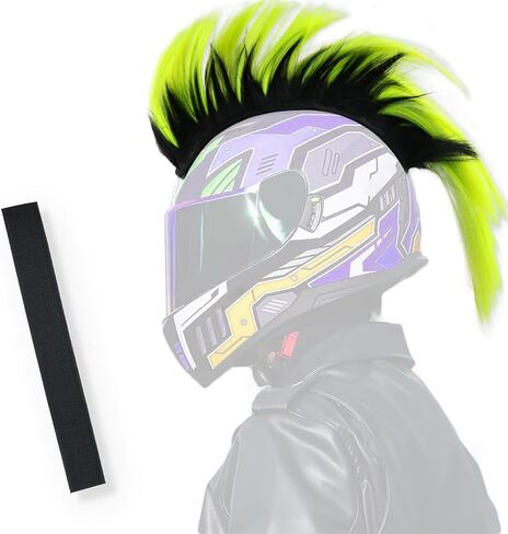 Helmet Wigs Haair Helmet Mohawk Helmet Decoration Hawk for Motorcycle Bicycle Snowboarding Skiing Biking Cycling Helmets in Saudi Arabia