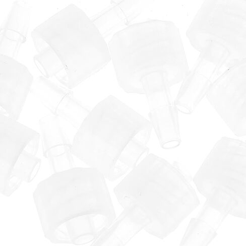10Pcs Male Luer Lock, 1/8" PP Hose Barb Adapter, 3.2mm Hose Barb Screw, Transparent Quick Connector Plug with Lock Ring for Food Machinery in Saudi Arabia