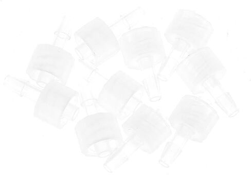 10Pcs Male Luer Lock, 1/8" PP Hose Barb Adapter, 3.2mm Hose Barb Screw, Transparent Quick Connector Plug with Lock Ring for Food Machinery in Saudi Arabia