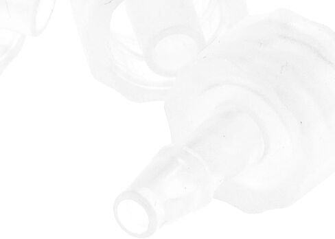 10Pcs Male Luer Lock, 1/8" PP Hose Barb Adapter, 3.2mm Hose Barb Screw, Transparent Quick Connector Plug with Lock Ring for Food Machinery in Saudi Arabia