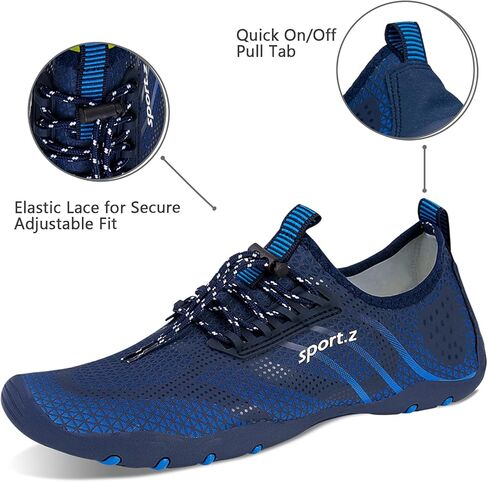 WateLves أحذية مائية للرجال والنساء، أحذية سباحة للشاطئ حافي القدمين، جوارب مائية سريعة الجفاف، أحذية حمام السباحة لركوب الأمواج واليوجا والتمارين الرياضية المائية in Kuwait