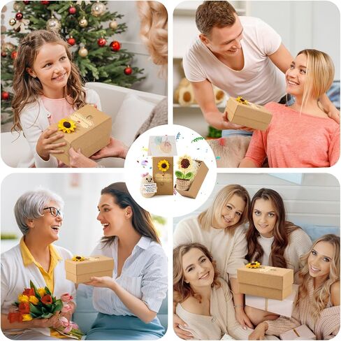 دمية كروشيه صغيرة مرحة إيجابية، دعم عاطفي لعباد الشمس، هدايا مبهجة للنساء والرجال، أفضل صديق، ديكور مكتب المنزل in Saudi Arabia