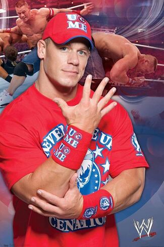 Generic Poster The Face of WWE : John Cena's prsonality, wrtling career, and iconic phrases Poster 12 x 18 Inch Rolled in Saudi Arabia