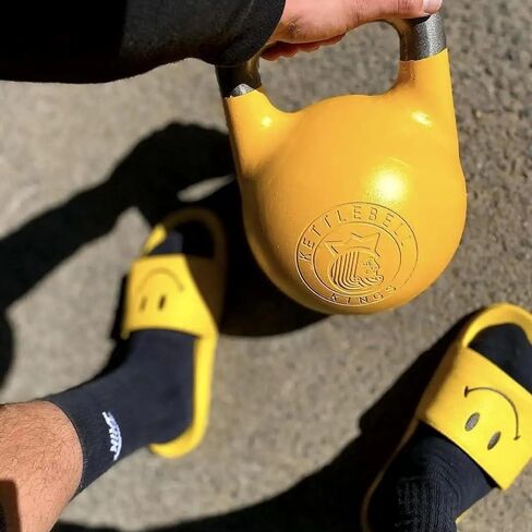 وزن أجراس كيتل بيل كينغز المنافسة (مقبض 33 ملم) 4-32 كجم | أوزان اليد، معدات الصالة الرياضية ومجموعات تدريب القوة للنساء والرجال | مجموعة أوزان للجيم المنزلي in Kuwait