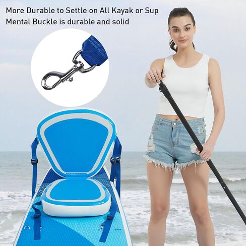 Kayak Seat, Universal Padded Board Seats Comfortable Inflatable Detachable in Kuwait