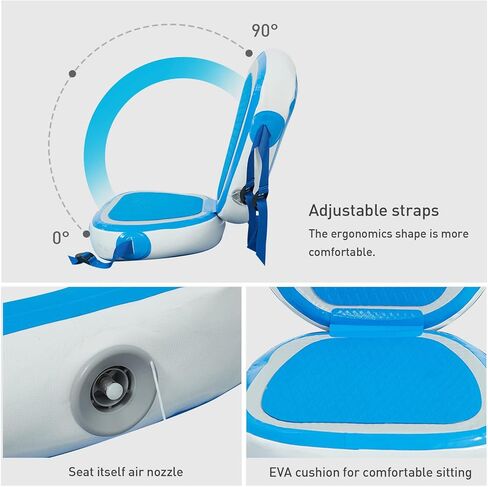 Kayak Seat, Universal Padded Board Seats Comfortable Inflatable Detachable in Kuwait