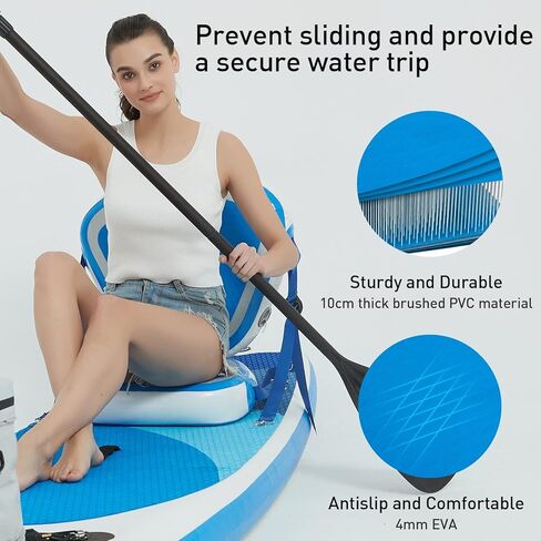 Kayak Seat, Universal Padded Board Seats Comfortable Inflatable Detachable in Kuwait