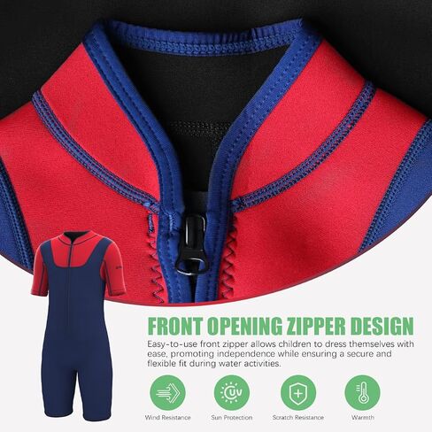 Kids Wetsuit for Boys Girls 3/2mm Shorty Full Wet Suit Thermal for Swimming Surfing in Cold Water in Saudi Arabia