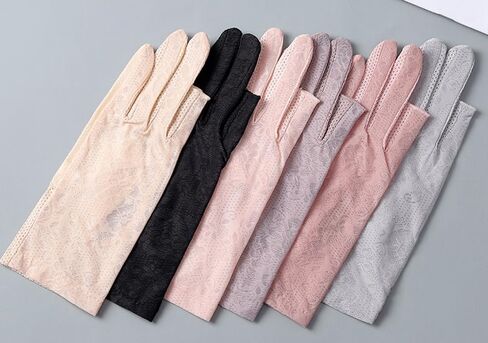 قفازات القيادة الصيفية للنساء - قفازات للحماية من أشعة الشمس فوق البنفسجية والأشعة فوق البنفسجية بدون أصابع - قفازات القيادة - قفازات واقية من الشمس in Kuwait