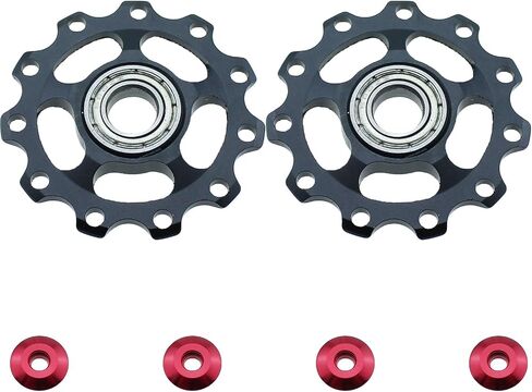 TAODAN 2PCS Bicycle Part Bicycle Derailleur Aluminium 11 Tooth Rear Derailleur Roller Pulley Suitable for 11 Speed Mountain Bike in Saudi Arabia
