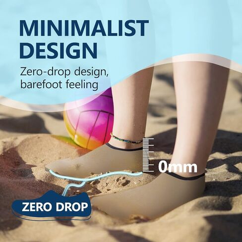 JACKSHIBO Water Shoes for Women Men Quick-Dry Swim Shoes Beach Water Socks | Aqua, Swimming, Yoga, Surf, River, Lake, Kayak, Pool Socks, Cruise Essentials, Sport, Adult, Unisex, Cute, Barefoot, Vacation in Kuwait