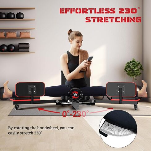 Leg Stretcher - Split - Stretching Equipment for Flexibility, 330 Lb Hip Stretching Spreader for Tight Hips, Heavy Duty Splits Trainer of Home Gym Abductor Adductor in Saudi Arabia