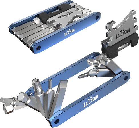 LABEAR-17 in 1 Bike Multi-tool, bike tool kit, EDC tool, Reliable, Compact and Lightweight Repair Kit for Road and Mountain Bikes in Saudi Arabia