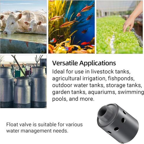 صمام تعويم للتحكم التلقائي في مستوى المياه - صمام تعويم من راتنج النايلون المتين لخزانات الماشية وحمامات السباحة والبرك والمزيد in Kuwait