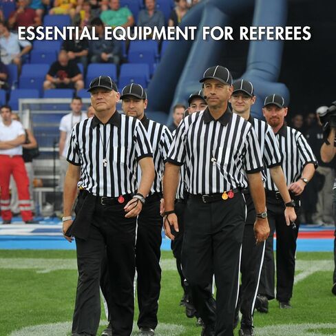 5 Pcs Men's Referee Costume Kit Official Referee Shirt Womens Ref Hat Whistle Yellow Red Penaltys Flag for Football Halloween in Saudi Arabia