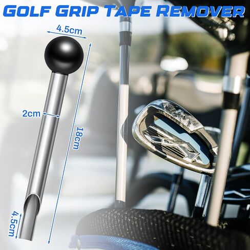 Lasnten 2 Pcs Golf Grip Tape Stripper Remove Tool Golf Grip Removal Tool Golf Grip Tape Remover Golf Grip Scraper for Regripping Graphite and Steel Shafts Golf Club Grip Repair Kits in Saudi Arabia