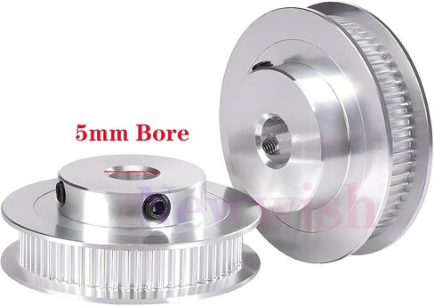 GT2 Pulley 80 Teeth 5mm Bore 6mm Width Timing Belt Pulley Aluminum 80 Tooth 5mm bore Pulley Wheel for Voron 2.4 for 6mm Width GT2 Timing Belt for 3D Printer,CNC (4pcs) in Saudi Arabia
