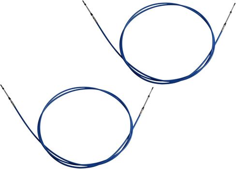 كابل التحكم في ناقل الحركة الخانق 3300/33C البحري متوافق مع نظام توجيه محرك القارب الخارجي باللون الأزرق 8FT 15FT 18FT 24FT 30FT (12قدم، قطعتين) in Kuwait