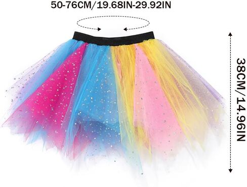 تنورة توتو مضيئة للفتيات، تنانير تول ملونة بإضاءة LED، أزياء المهرجانات للفتيات in Kuwait