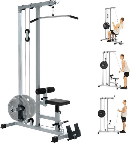 Yes4All LAT Pull Down Machines, LAT Row Cable Machine, LAT Tower with Additional Pulley Cable, High & Low Pulley Stations in Saudi Arabia