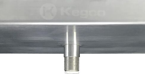 Kegco SEWM-1210-3 12" x 10" x 18" Wall Mount Drip Tray with Drain - 3 Shank Holes in Saudi Arabia