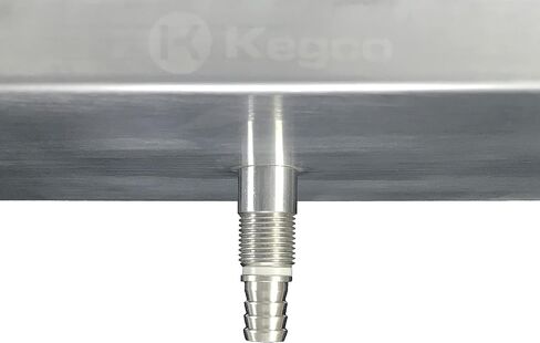 Kegco SEWM-1210-3 12" x 10" x 18" Wall Mount Drip Tray with Drain - 3 Shank Holes in Saudi Arabia