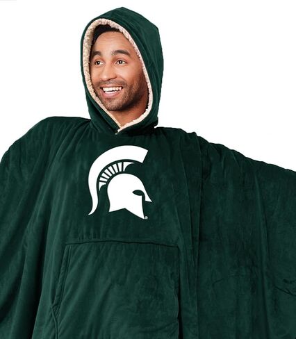 Officially Licensed NCAA Team Color Bloncho w/Logo Patch & Sherpa in Saudi Arabia
