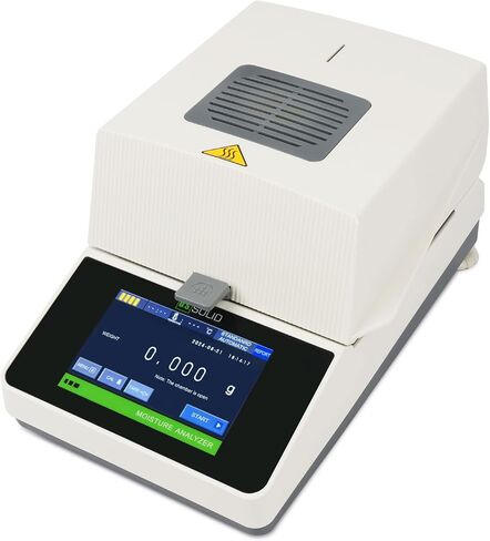 U.S. Solid Moisture Analyzer - 0.001 g, 0.01% Readability Moisture Balance for Lab Test Analysis, 5-inch Touch Screen in Saudi Arabia