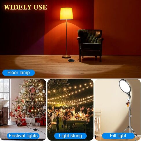 UL Listed Lamp Cord has Floor Foot Switch 3A/125V On-Off Control, Molded Plug,Stripped Ends Ready for Wiring 18AWG SPT-2 (12FT) in Saudi Arabia
