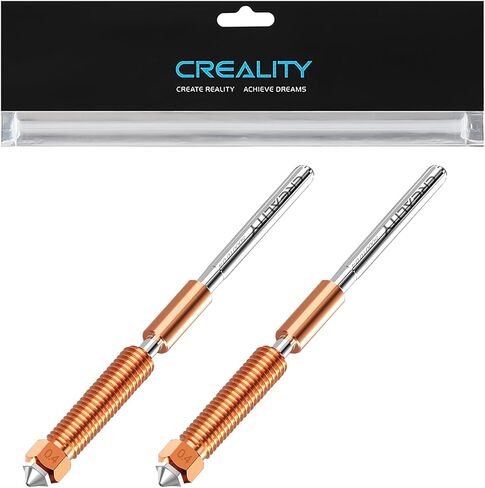 فوهة Creality K1C الرسمية 0.4 مم قطعتان، فوهة Unicorn Quick-Swap Ender 3 V3 مع كسر الحرارة من سبائك التيتانيوم، وسبائك النحاس والفولاذ المقوى لطابعات Creality K1 Max/Ender 3 V3 Plus/3 V3 SE KE ثلاثية الأبعاد in Saudi Arabia