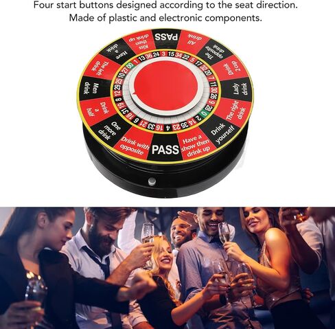 Prize Wheel Roulette Game Wheel Electric Spin Wheel Prize Spinner Drinking Wheel Prize Game for Home Party KTV Bar in Saudi Arabia