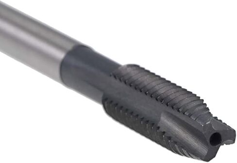 قطعتان من الحنفية الحلزونية مقاس M8 × 1.25 مم مع تسامح H2، صنبور خيط لليد اليمنى مطلي بالتيتانيوم عالي السرعة لصنع خيط جديد وإصلاح الخيوط التالفة in Kuwait
