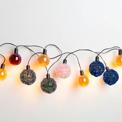 15pcs Vase Filler Rattan Balls Decorative 1.9 Inch Wicker Ball for Halloween Fall Craft, Wedding Party, Potpourri Decoration(White,Blue,Grey) in Kuwait