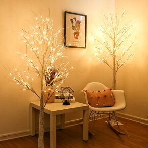Twinkle Star Lighted Birch Tree 6 Feet 96 LED for Home Wedding Festival Party Christmas Decoration in Kuwait