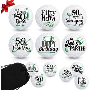 6 Pcs Birthday Golf Balls Golf Ball Gift Set Golfer Gift Pack Golf Birthday Set Professional Practice Golf Ball Funny Golf Gifts for Men Golfers