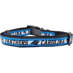 New & Improved Pets First NFL Carolina Panthers Licensed PET Collar, Medium- Heavy-Duty, Strong, and Durable New Dog Collar. Available in 32 Football Teams and 4 Sizes
