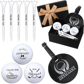 HyDren Wedding Officiant Golf Balls Officiant Gift Box Officiant Proposal Gift Best Officiant Ever Golf Ball Officiant Leather Golf Pouch Tag Thank You Golf Tees for Wedding Officiant Pastor Minister