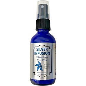 | Silver Infusion 150 PPM Chelated Silver Oxide Spray Dietary Supplement | All Natural Liquid Silver Spray Immune Support Supplement | All Natural Personal Care (2 oz.)