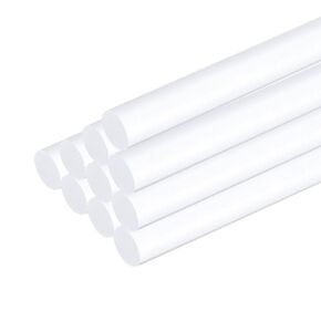 MECCANIXITY Acrylic Round Rods 13/16" x 12" Clear Acrylic Dowel Rods Sticks Acrylic Plastic Sticks Strip for DIY Crafts Lighting Gardening Decorations - 20mm x 300mm