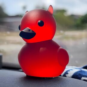 Lil' Devil Ducky, Dark Satanic Duck Gothic Gifts, Halloween Lil' Devil Ducky Desktop Decor, Car Decoration, Dashboard Duck Decoration, Desktop Decoration Gifts