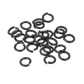 uxcell Split Lock Washer, M8 304 Stainless Steel Spring Lock Washer 100pcs, Black